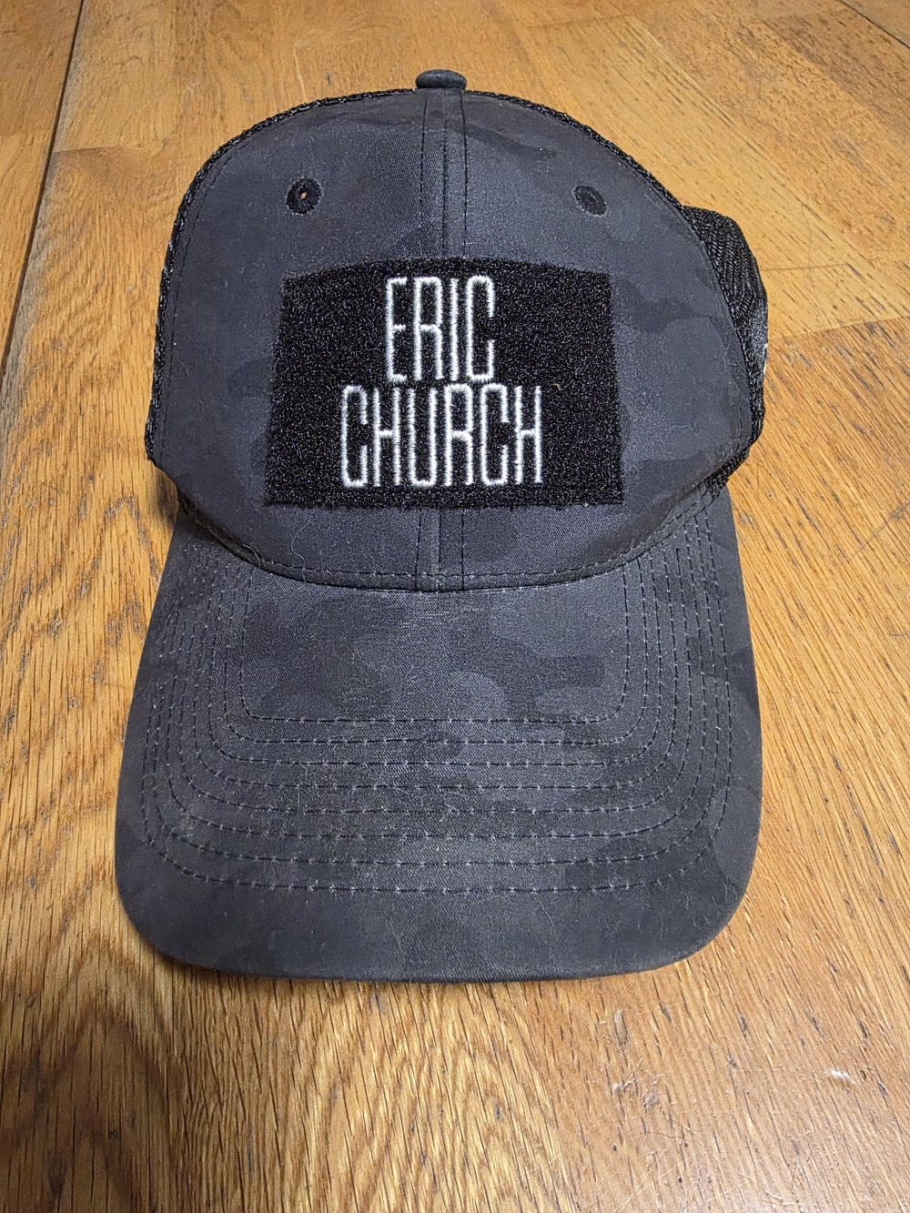 Eric Church Black Camo Patch Trucker Hat
